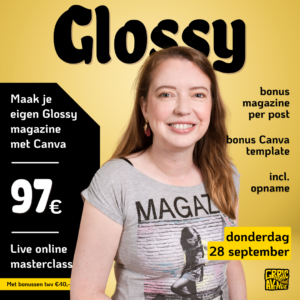 Maak je eigen Glossy met Canva