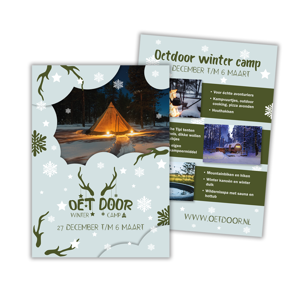 Oetdoor wintercamp flyer Flyer Oetdoor