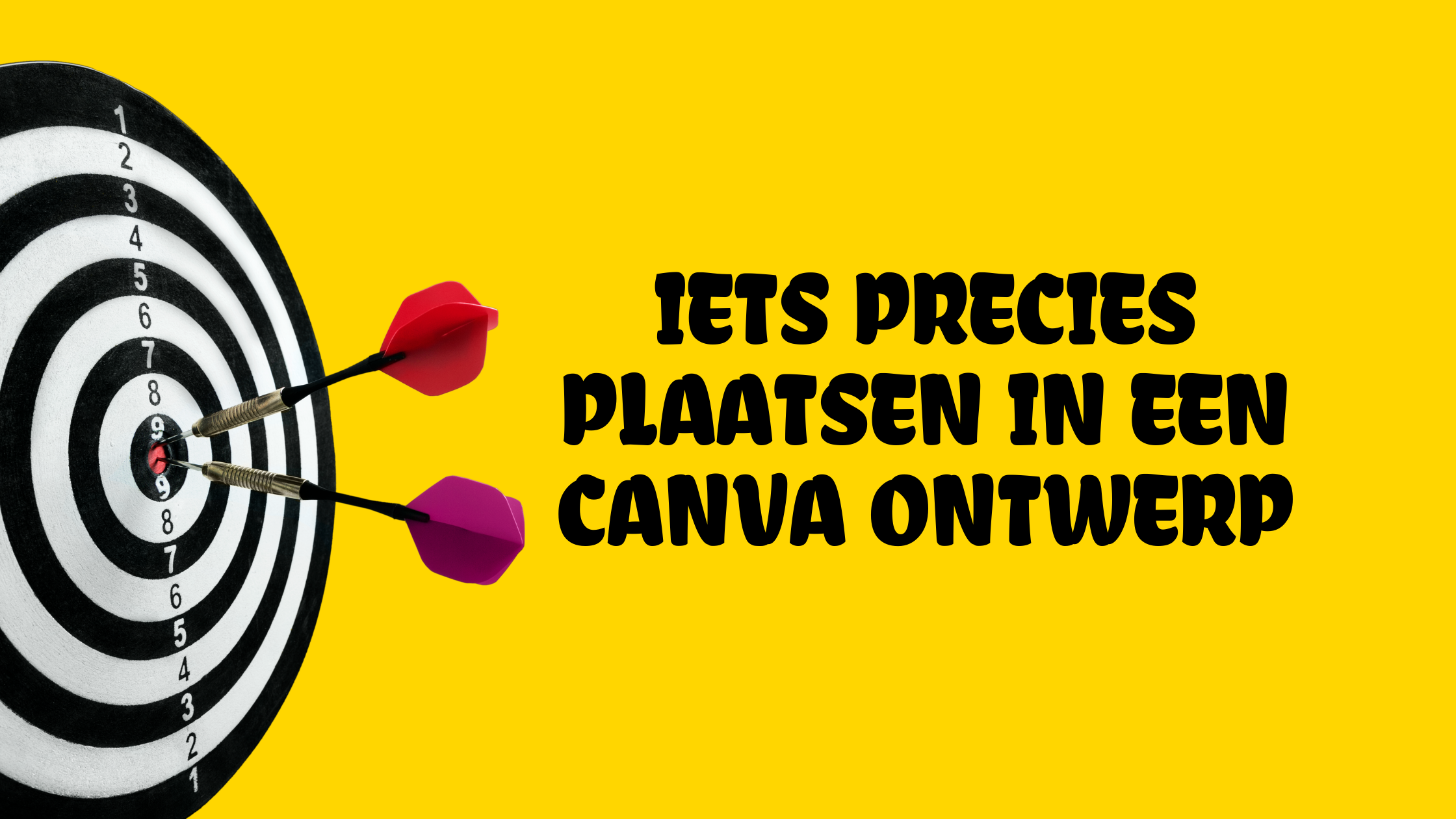 Iets precies plaatsen in een Canva ontwerp