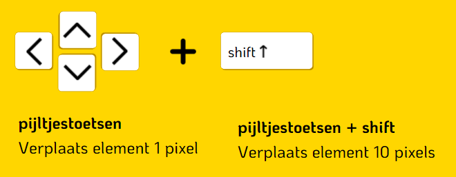 Pijltjestoetsen in Canva 