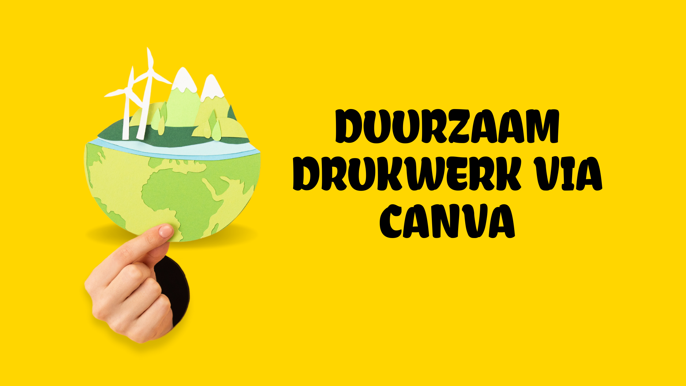 Duurzaam drukwerk via Canva