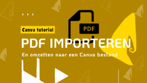 Canva tutorial PDF importeren