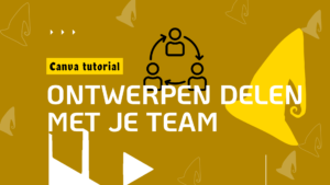 Ontwerpen delen met je team in Canva