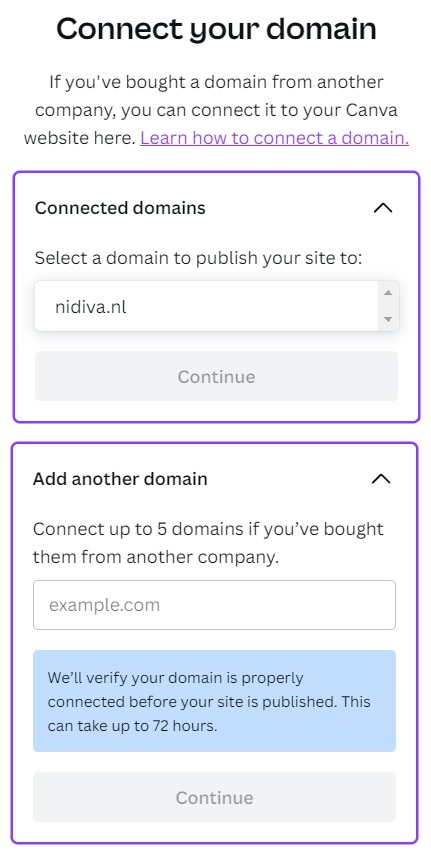 Connect your domain