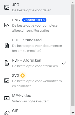 PDF voor afdrukken