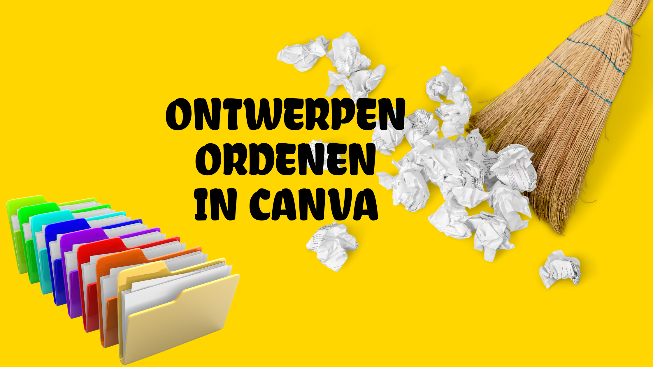 Ontwerpen ordenen in Canva