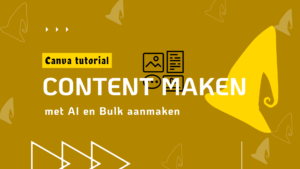 snel content creëren met AI in Canva