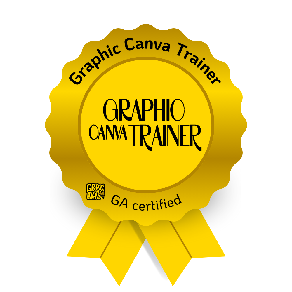 Graphic Canva Trainer - certificeringslogo