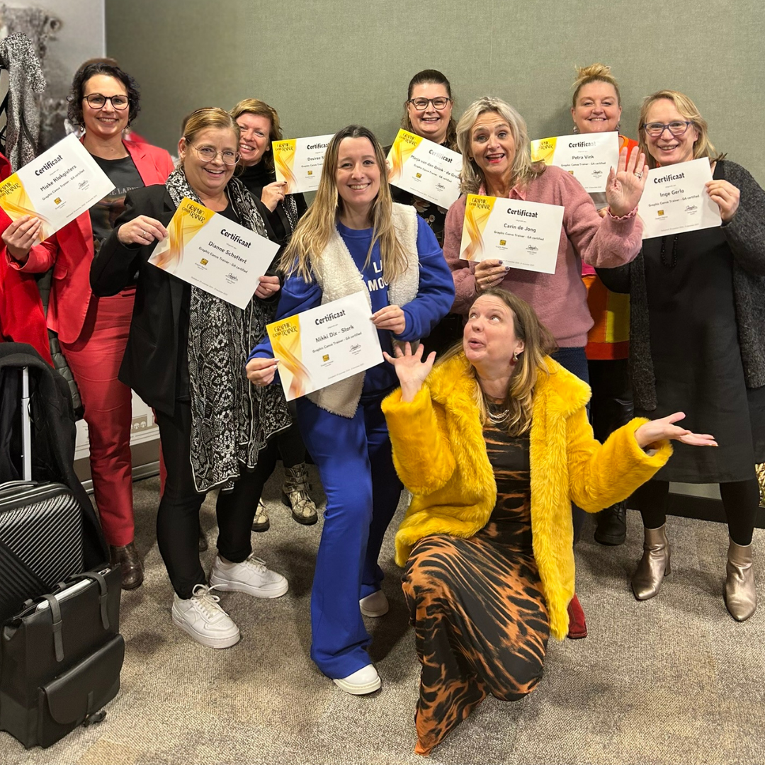 Graphic Canva Trainers met diploma